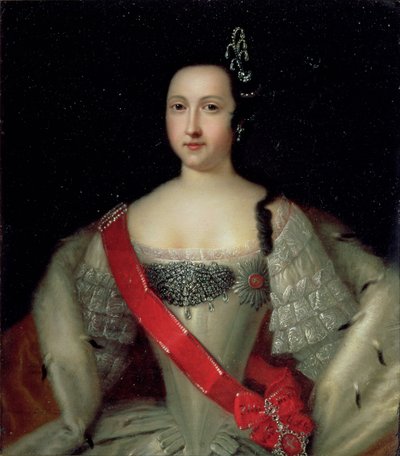 Porträt von Prinzessin Anna (1718-46), der Mutter von Kaiser Iwan VI. (1740-64), nach 1733 von Louis Caravaque